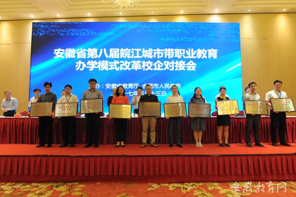 安徽省第八届皖江城市带职业教育办学模式改革校企对接会